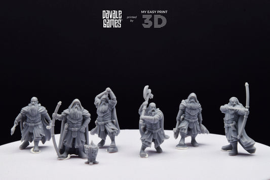 Kalak Dwarf Explorer - Davale Games - 3D Printed with high quality resin for LOTR/D&D games