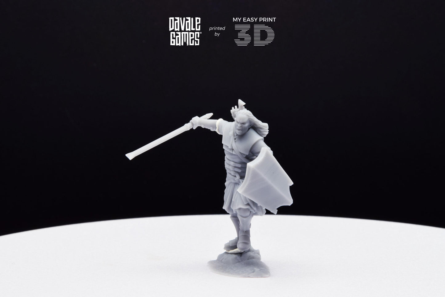 Outrider blood handed Main captain - Davale Games - 3D Printed with high quality resin for LOTR/D&D games