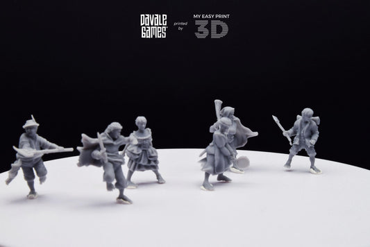 Halfmen - Davale Games - 3D Printed with high quality resin for LOTR/D&D games