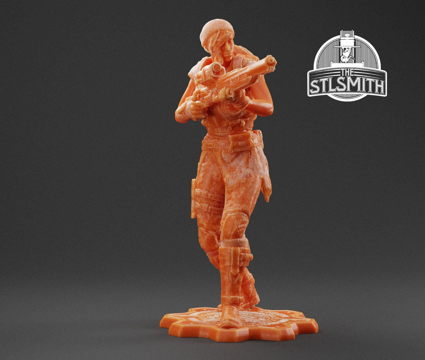 Gears Of War COG Kait Diaz Ot Miniature - TheSTLSmith - 3D Printed with high quality resin for Skirmish/D&D games
