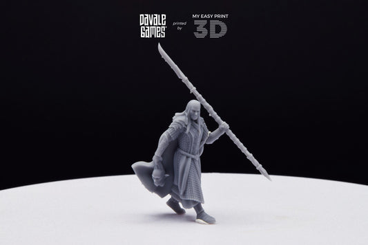 Wood Elf Captain - Davale Games - 3D Printed with high quality resin for LOTR/D&D games