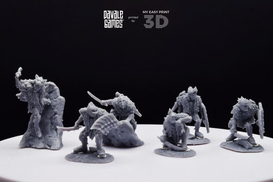 Beast Tamers - Goblins of the cave - Davale Games - 3D Printed with high quality resin for LOTR/D&D games