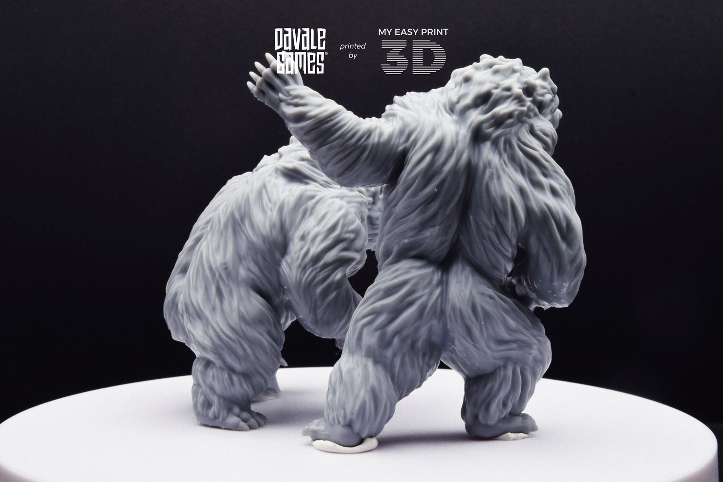 Giant Bears - Davale Games - 3D Printed with high quality resin for LOTR/D&D games