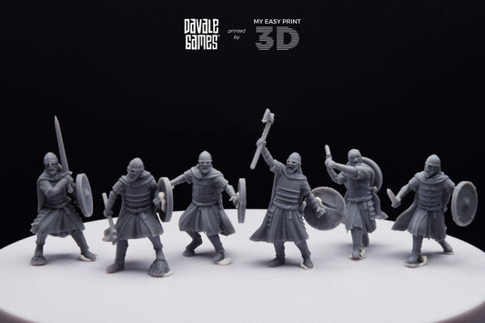 West Human elite on foot - Davale Games - 3D Printed with high quality resin for LOTR/D&D games