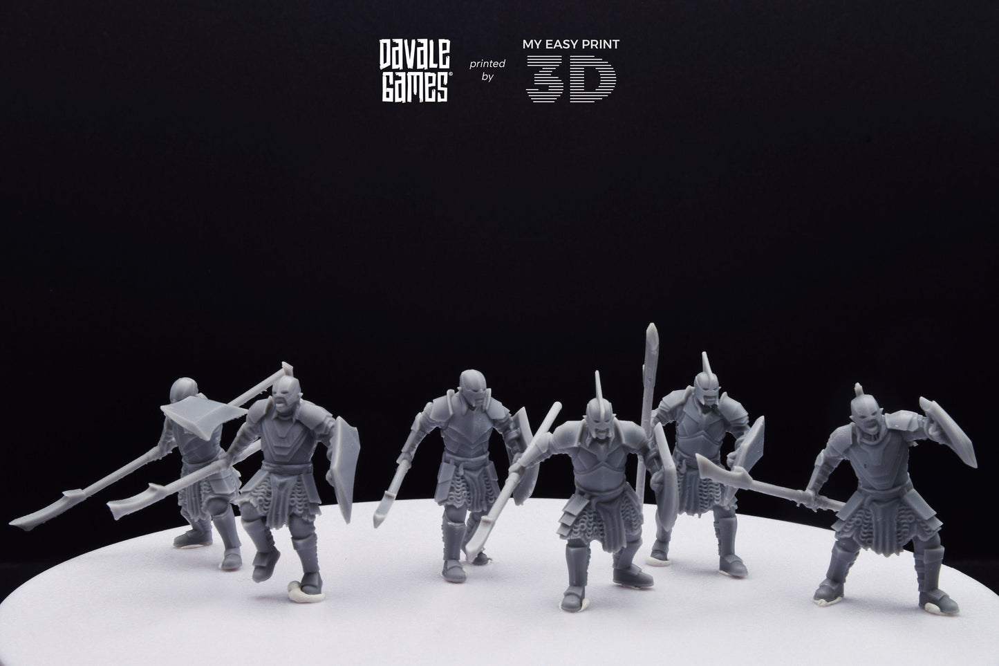 Super Orc Spearman - Davale Games - 3D Printed with high quality resin for LOTR/D&D games