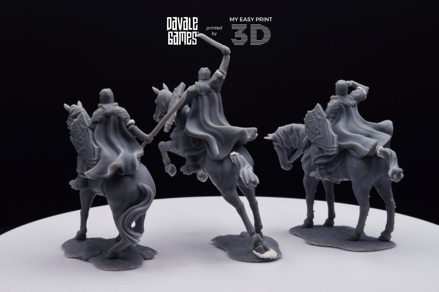 Armoured Wood Elf on Horse - Davale Games - 3D Printed with high quality resin for LOTR/D&D games