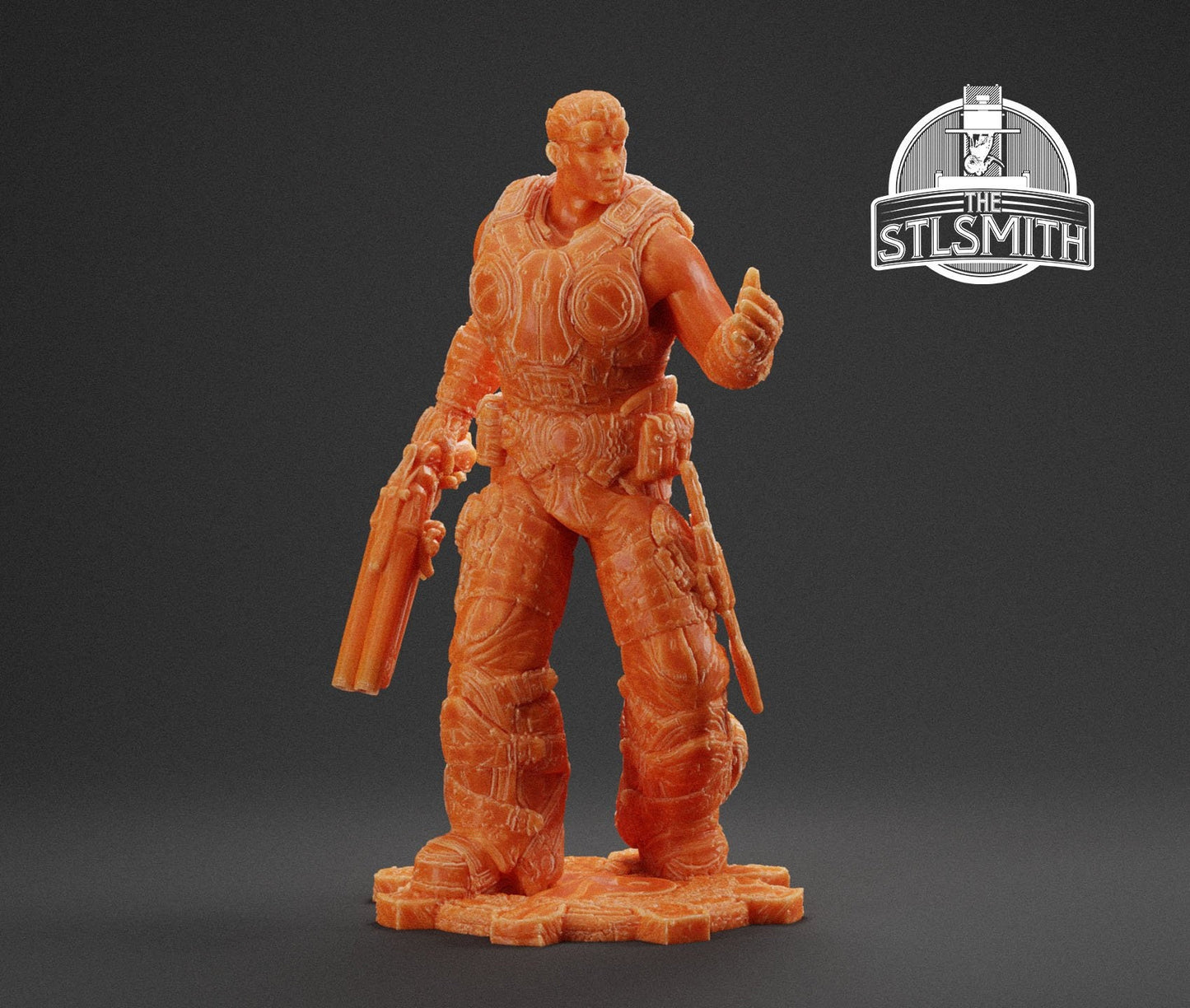Gears Of War Damon Baird Summer Ot Miniature - TheSTLSmith - 3D Printed with high quality resin for Skirmish/D&D games