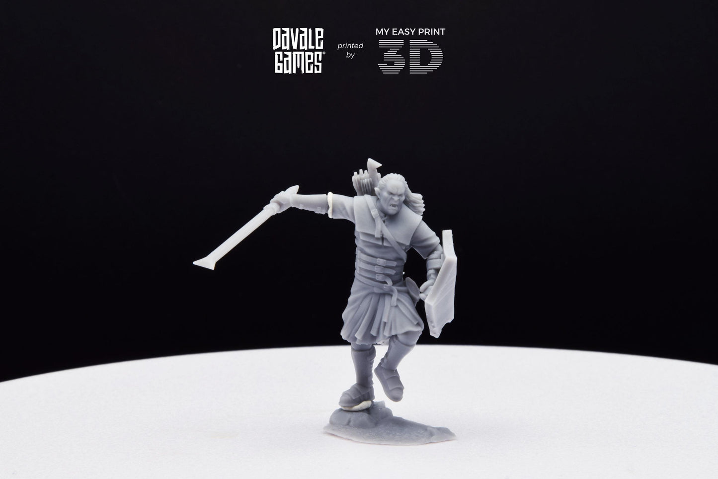 Outrider blood handed Main captain - Davale Games - 3D Printed with high quality resin for LOTR/D&D games