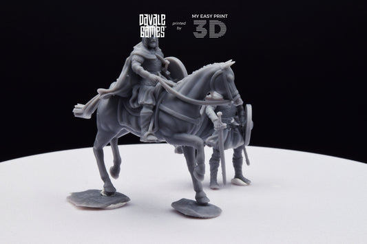 King Theodomir - Foot and Mounted - Davale Games - Historical games - 3D Printed with high quality resin