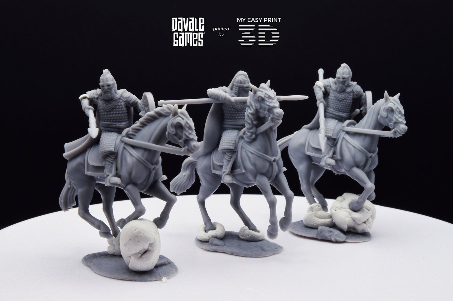 West Human Royal Guard - Mounted - Davale Games - 3D Printed with high quality resin for LOTR/D&D games