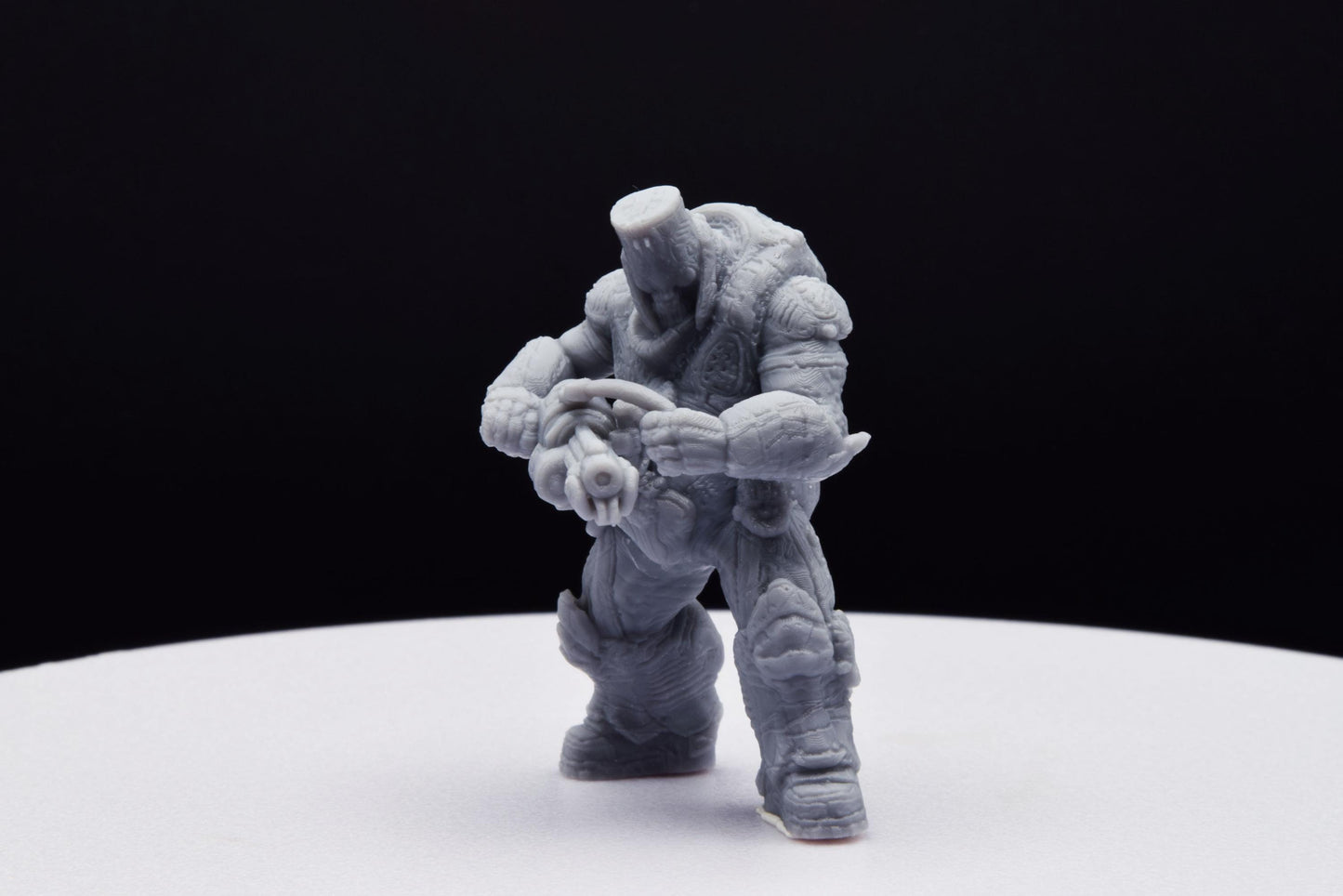 Gears Of War Boomer Grinder Ot Miniature - TheSTLSmith - 3D Printed with high quality resin for Skirmish/D&D games