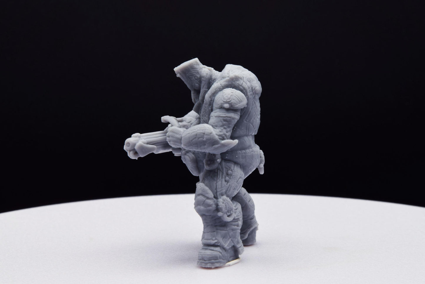Gears Of War Boomer Grinder Ot Miniature - TheSTLSmith - 3D Printed with high quality resin for Skirmish/D&D games