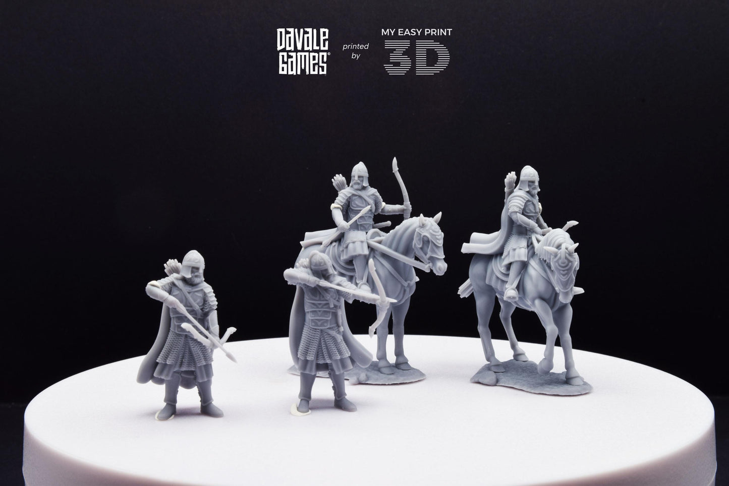 West Humans Outriders - Foot and Mounted - Davale Games - 3D Printed with high quality resin for LOTR/D&D games