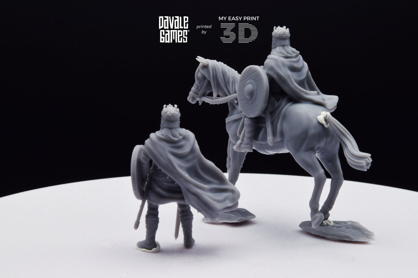 King Theodomir - Foot and Mounted - Davale Games - Historical games - 3D Printed with high quality resin