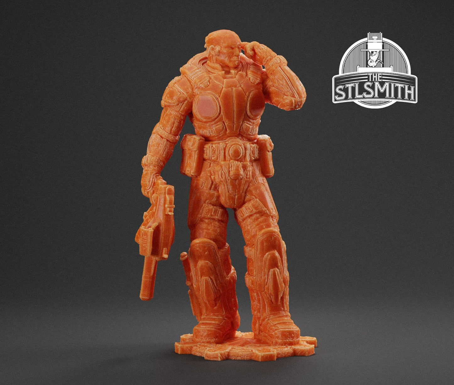 Gears Of War Marcus Fenix Winter Ot Miniature - TheSTLSmith - 3D Printed with high quality resin for Skirmish/D&D games