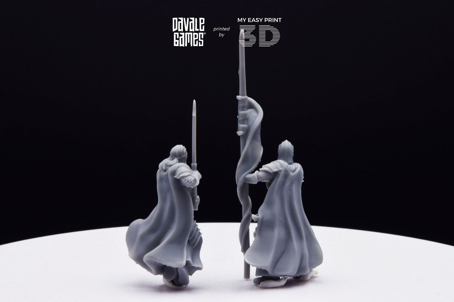 Bloody Elf Commander - Davale Games - 3D Printed with high quality resin for LOTR/D&D games