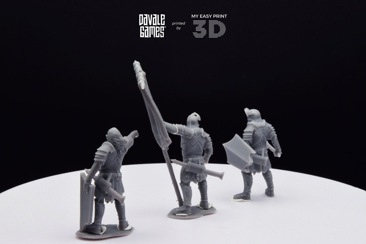 Blood-Handed Command Group - Davale Games - 3D Printed with high quality resin for LOTR/D&D games