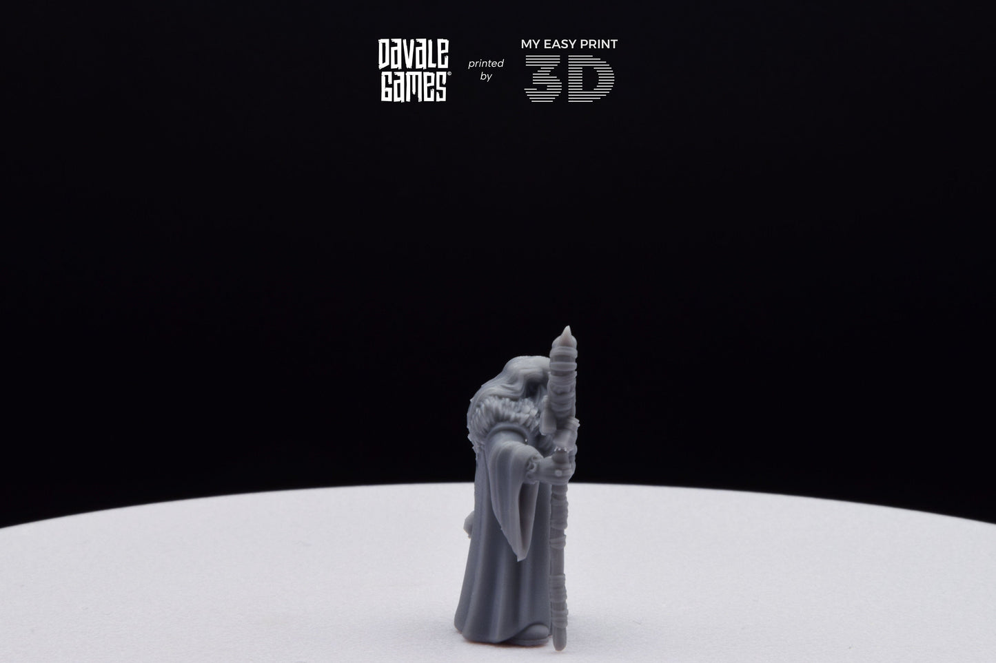 Flea Stonestaff - Davale Games - 3D Printed with high quality resin for LOTR/D&D games