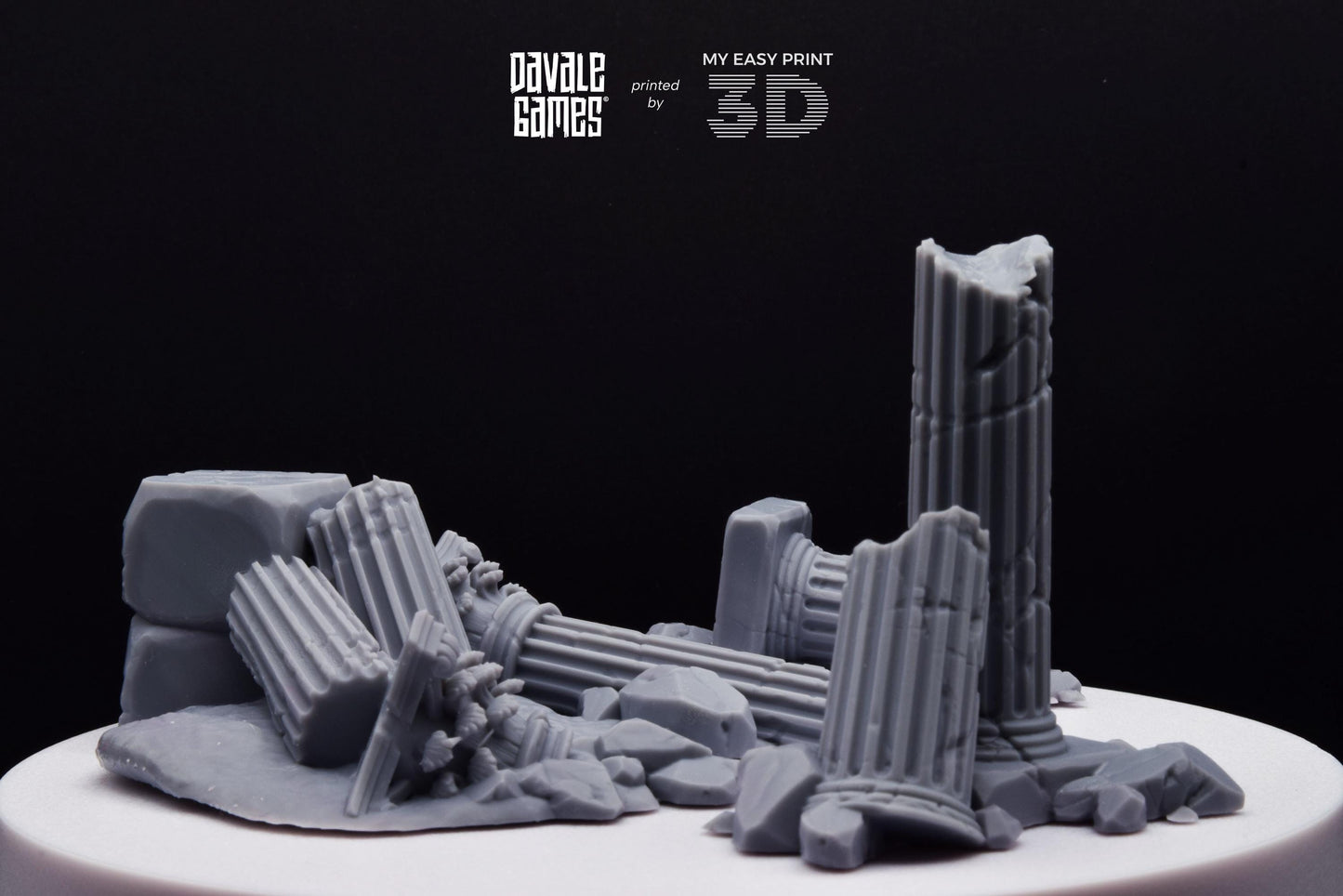Variety of Greek Ruins - Scenery - Davale Games - Wargame / Mythological games - 3D Printed with high quality resin