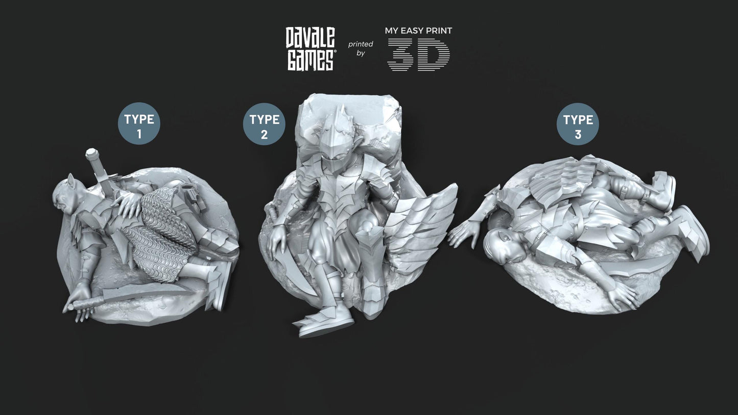Goblins Casualties - Davale Games - 3D Printed with high quality resin for LOTR/D&D games