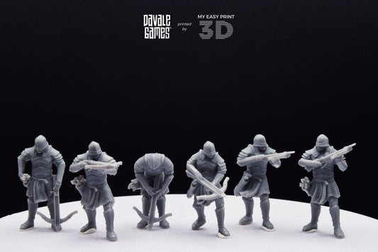 Blood-handed Orcs Crossbow with Armour - Davale Games - 3D Printed with high quality resin for LOTR/D&D games