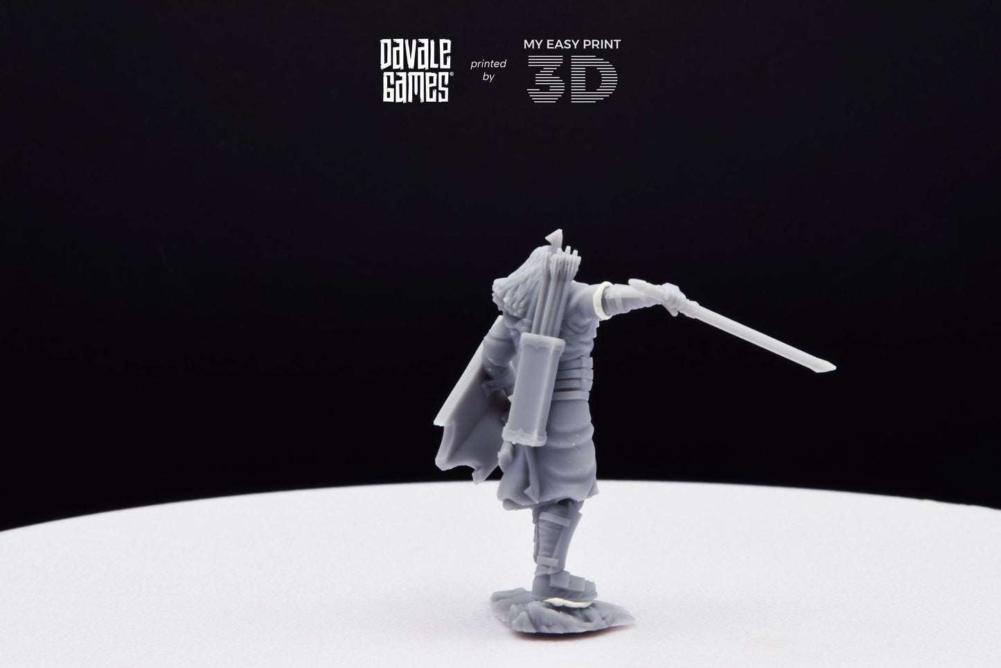 Outrider blood handed Main captain - Davale Games - 3D Printed with high quality resin for LOTR/D&D games
