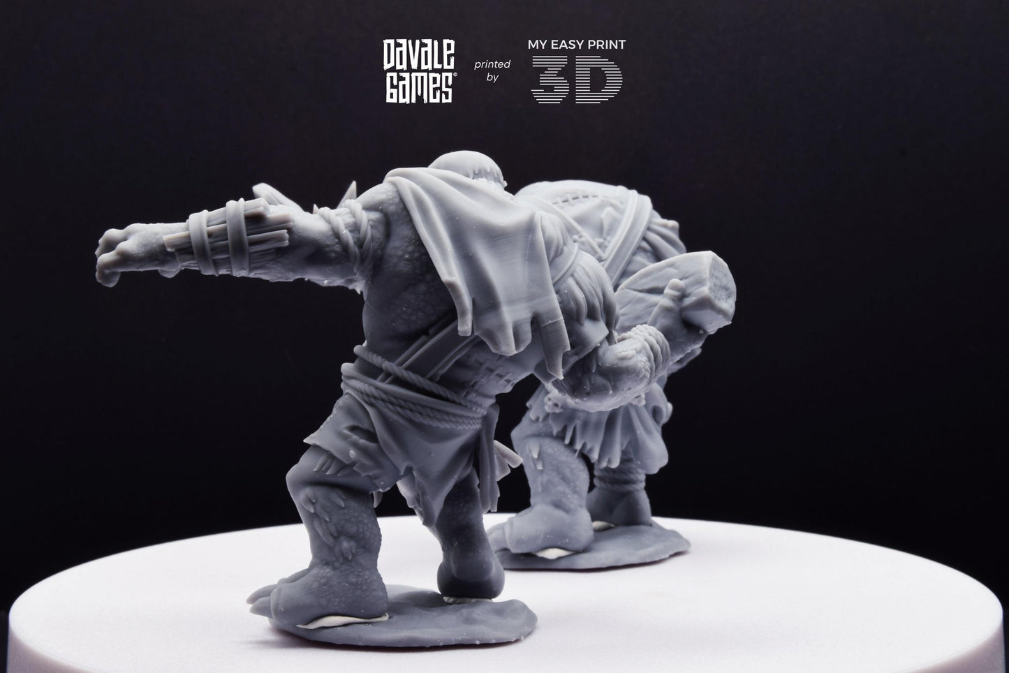 Anagar Trolls - Dead City - Davale Games - 3D Printed with high quality resin for LOTR/D&D games