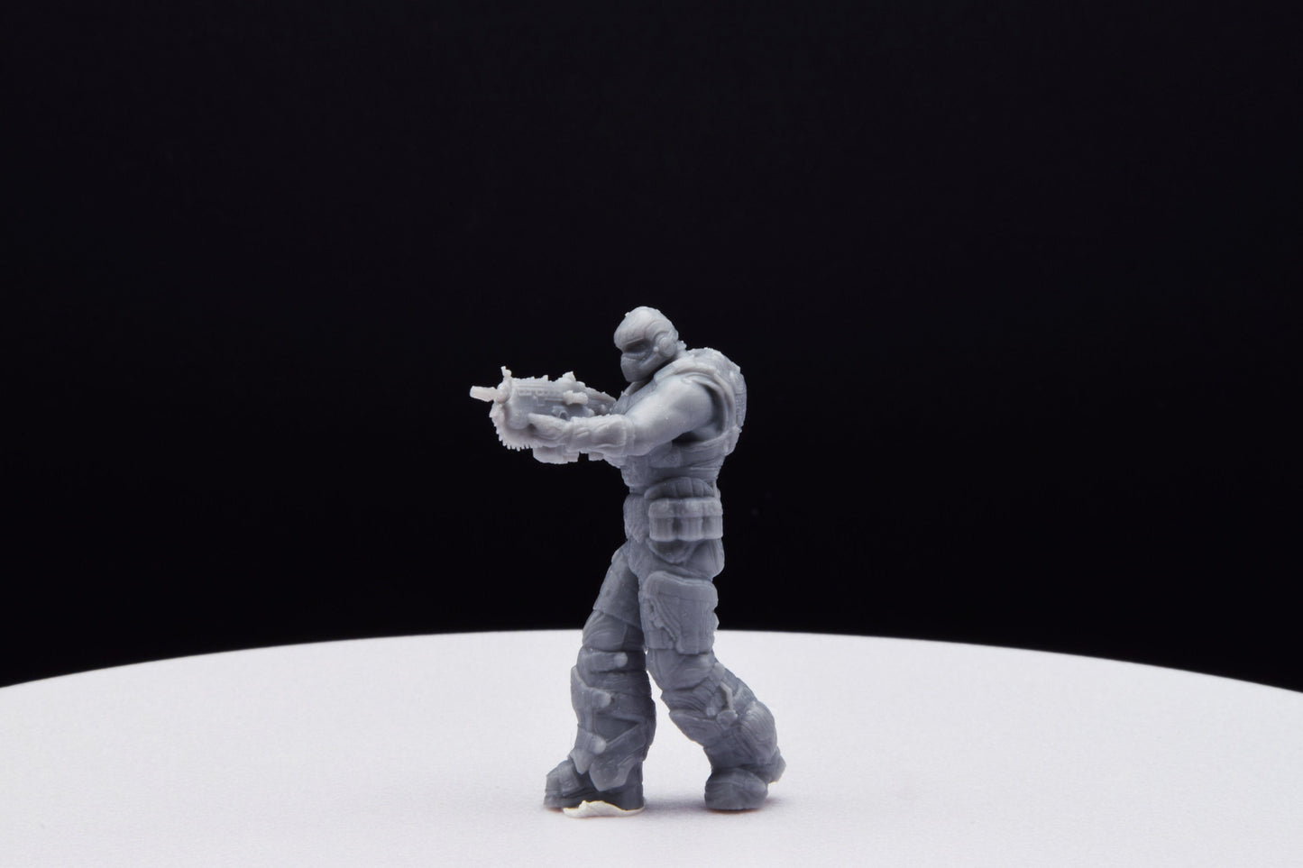 Gears Of War COG Soldier Summer Ot Miniature - TheSTLSmith - 3D Printed with high quality resin for Skirmish/D&D games