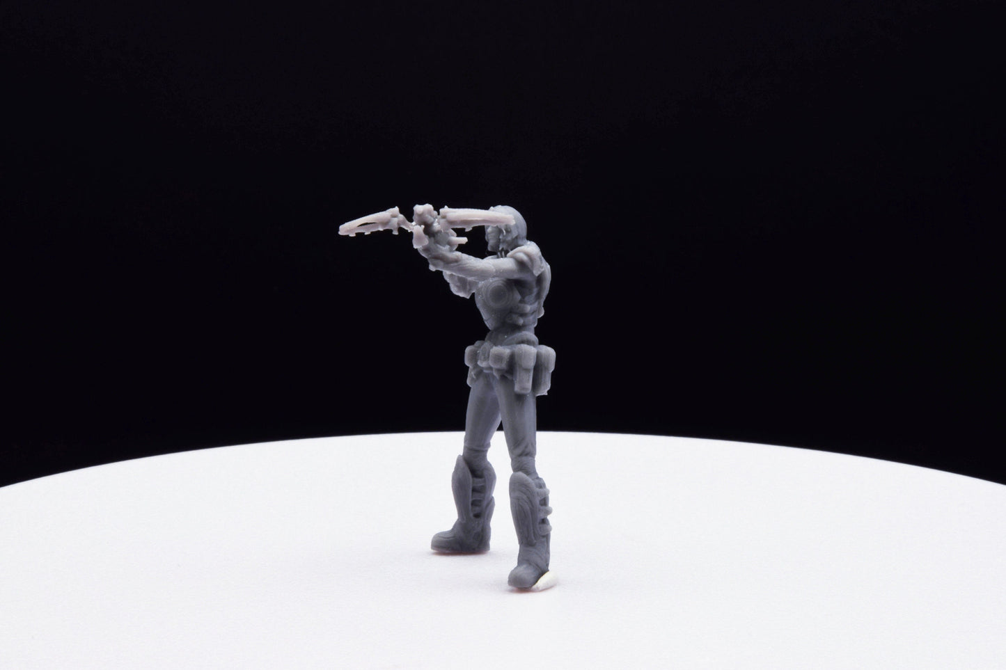 Gears Of War Samantha Byrne - TheSTLSmith - 3D Printed with high quality resin for Skirmish/D&D games