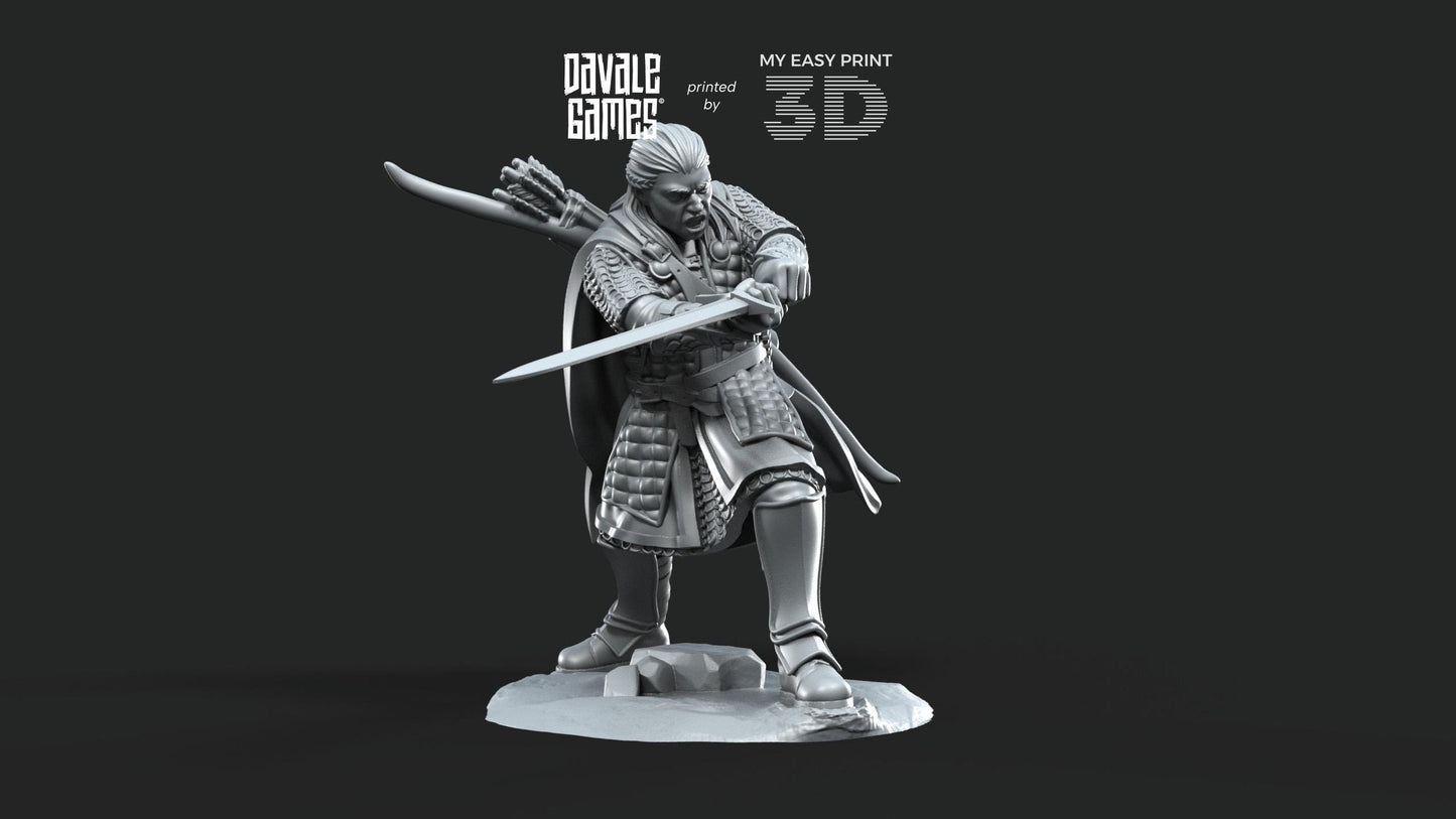 Aranäe, The King's son - Dead City - Davale Games - 3D Printed with high quality resin for LOTR/D&D games