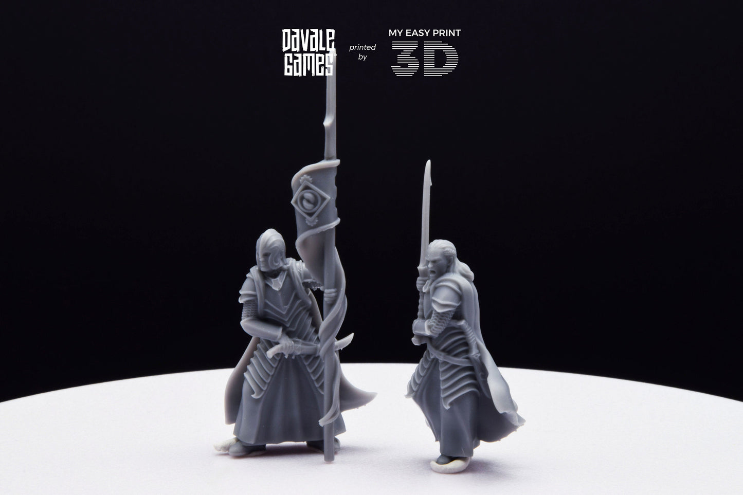 Bloody Elf Commander - Davale Games - 3D Printed with high quality resin for LOTR/D&D games
