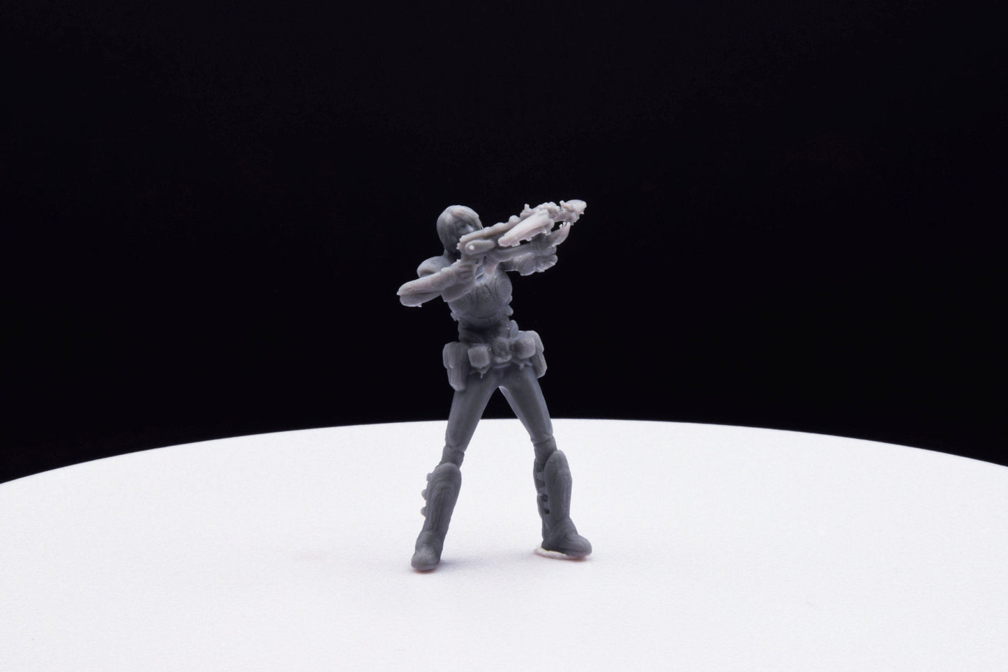 Gears Of War Samantha Byrne - TheSTLSmith - 3D Printed with high quality resin for Skirmish/D&D games