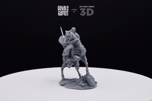 King of the Forest Elves on Horse - Davale Games - 3D Printed with high quality resin for LOTR/D&D games