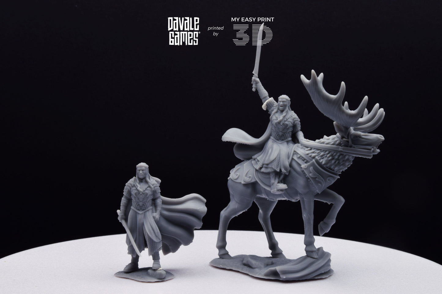 King of the Forest - Foot and Mounted - Davale Games - 3D Printed with high quality resin for LOTR/D&D games