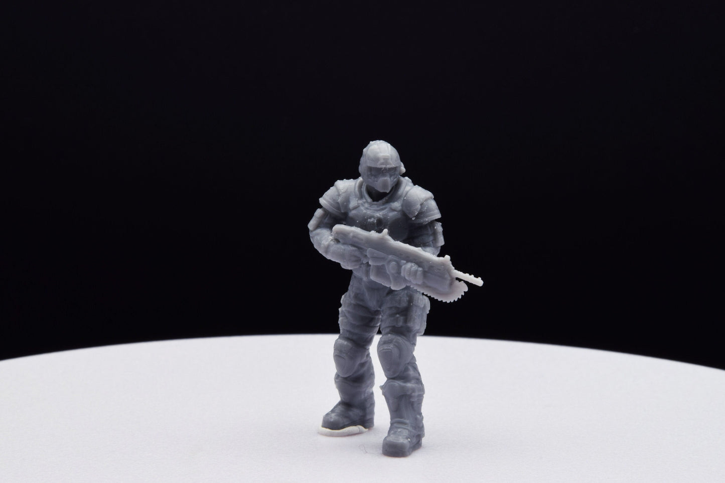 Gears Of War COG Soldier Winter Male Miniature - TheSTLSmith - 3D Printed with high quality resin for Skirmish/D&D games