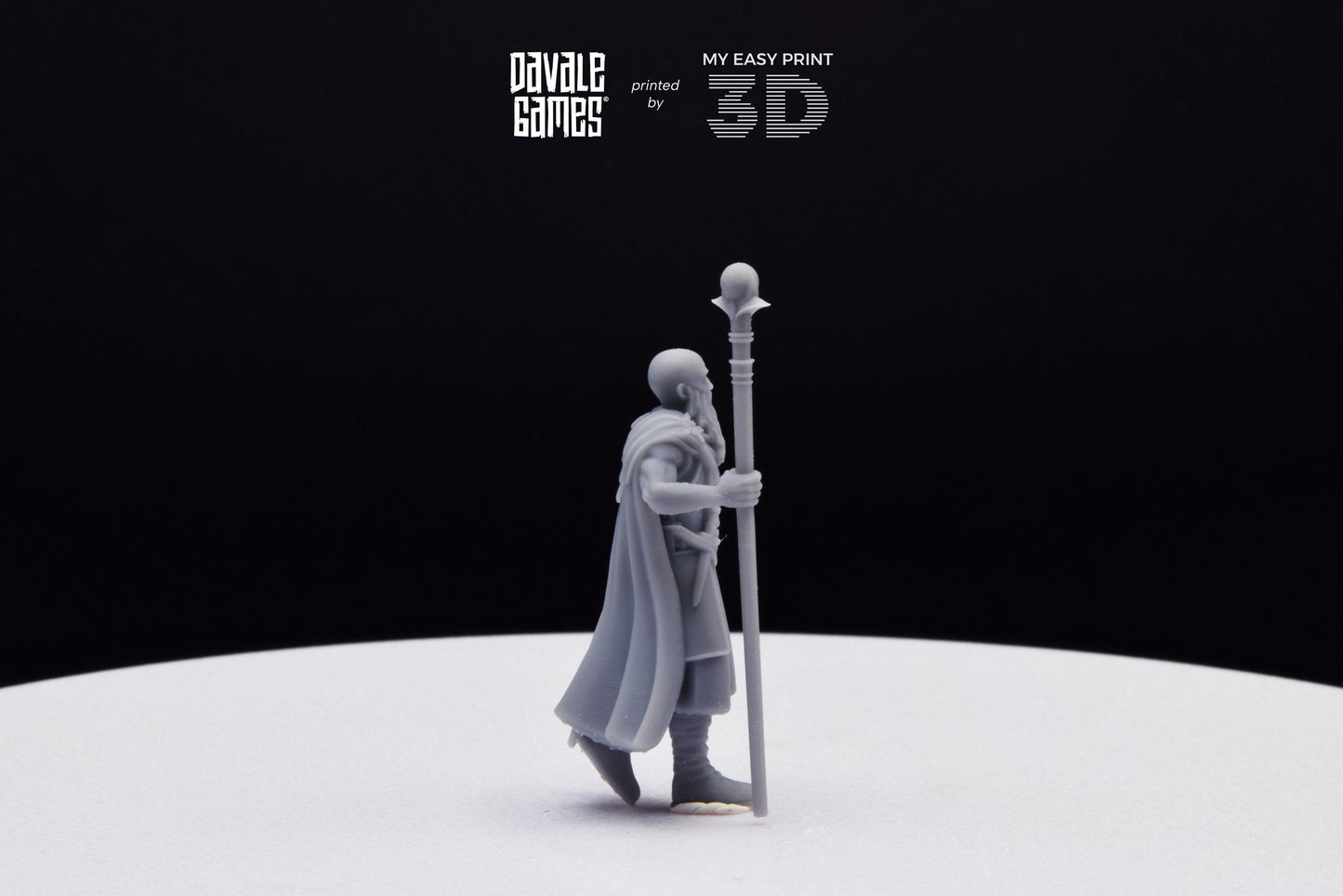 North Mage - Davale Games - 3D Printed with high quality resin for LOTR/D&D games