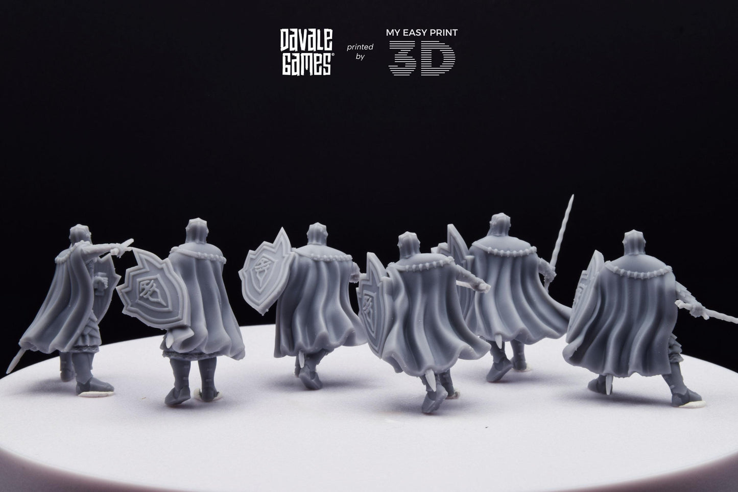 Black High Human - Davale Games - 3D Printed with high quality resin for LOTR/D&D games