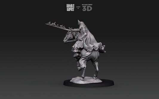 Spectral Chief - Foot or Mounted - Davale Games - 3D Printed with high quality resin for LOTR/D&D games