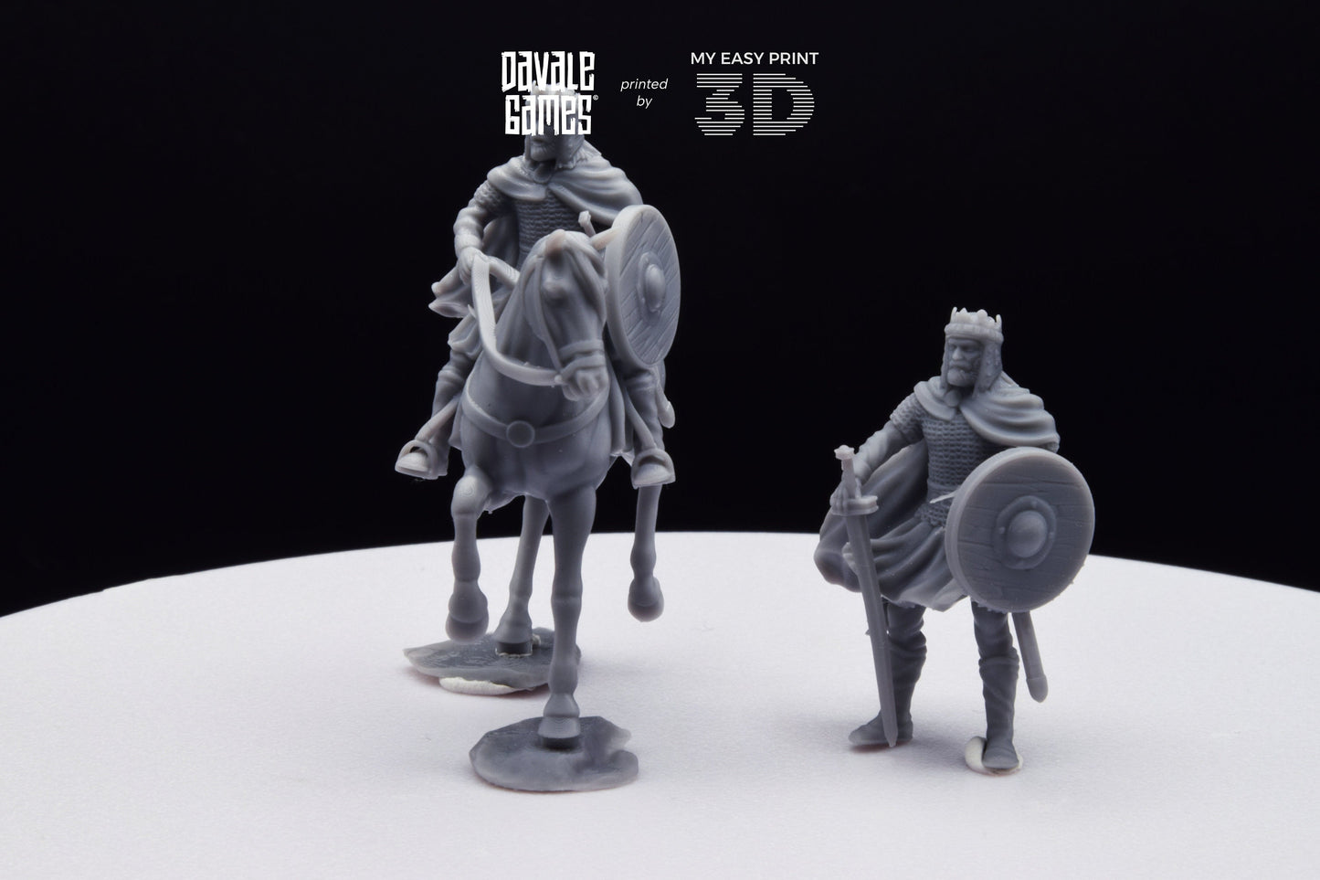 King Theodomir - Foot and Mounted - Davale Games - Historical games - 3D Printed with high quality resin
