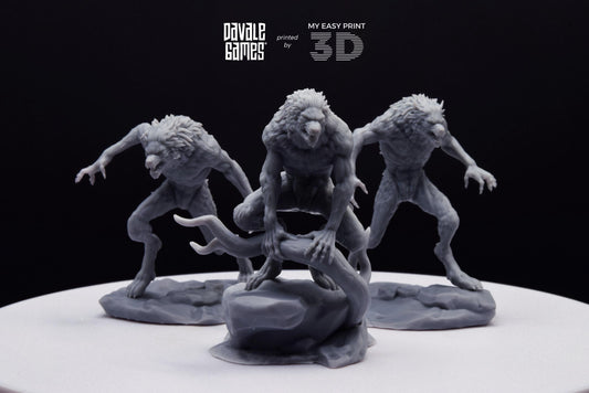 Lycanthropes of Anagar - Davale Games - 3D Printed with high quality resin for LOTR/D&D games