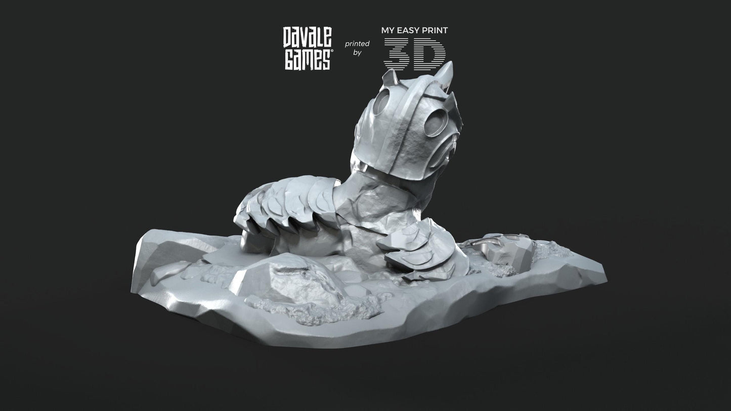 Hill with Giant Elf Statue - Scenery/Terrain - Davale Games - 3D Printed with high quality resin for LOTR/D&D games