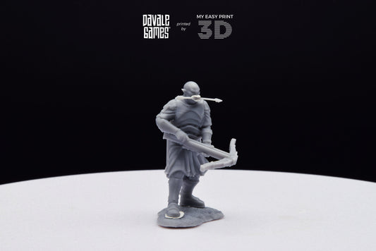 Blood-Handed Captain with Crossbow - Davale Games - 3D Printed with high quality resin for LOTR/D&D games