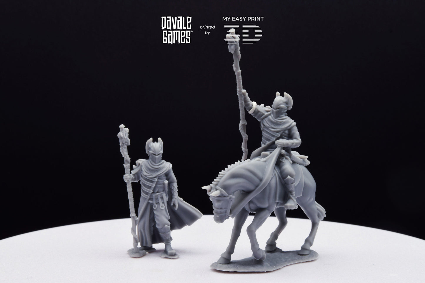 Dragon Army Dragon Mage - Foot and Mounted - Davale Games - 3D Printed with high quality resin for LOTR/D&D games