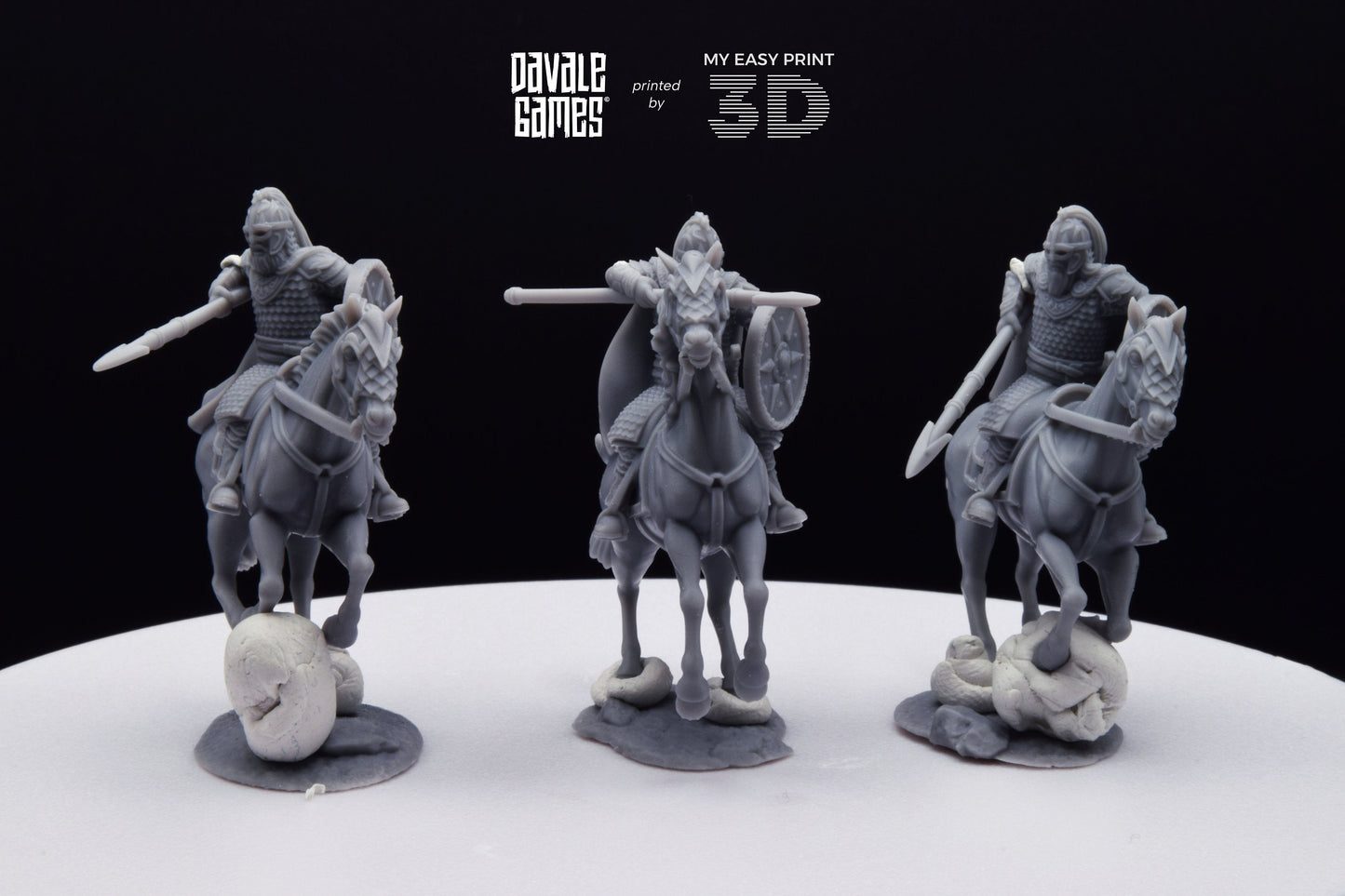 West Human Royal Guard - Mounted - Davale Games - 3D Printed with high quality resin for LOTR/D&D games