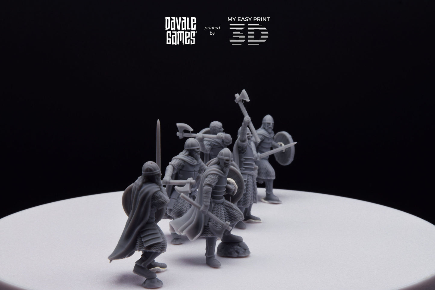 West Human elite on foot - Davale Games - 3D Printed with high quality resin for LOTR/D&D games