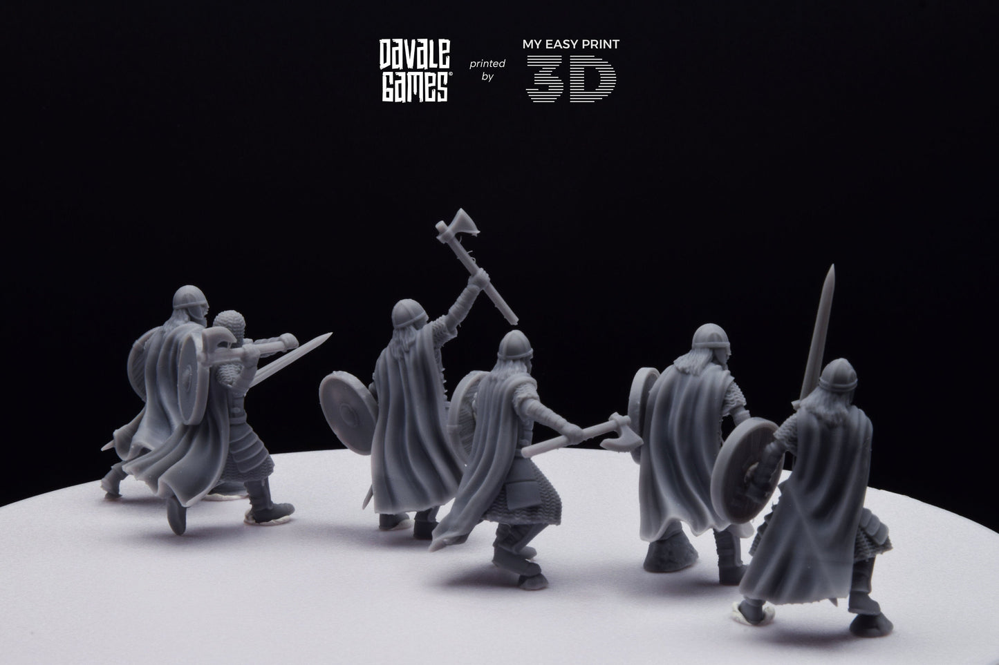West Human elite on foot - Davale Games - 3D Printed with high quality resin for LOTR/D&D games