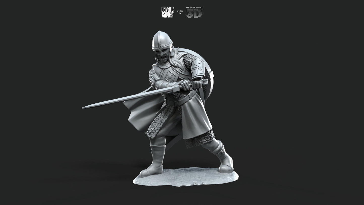West Humans Lady of the Horses - Foot and Mounted - Davale Games - 3D Printed with high quality resin for LOTR/D&D games