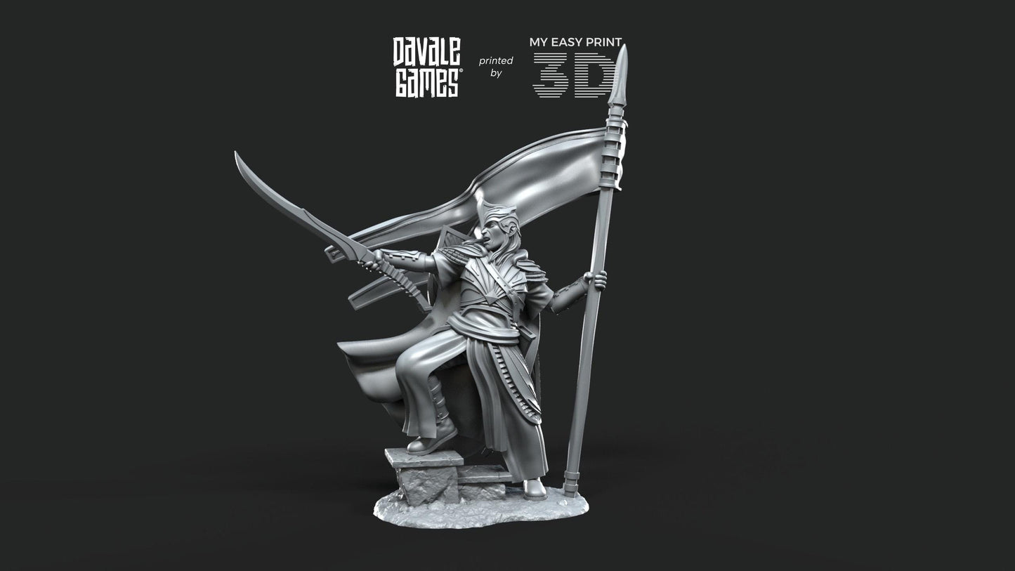 Banner of Galanthir - Foot - Davale Games - 3D Printed with high quality resin for LOTR/D&D games