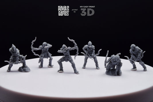 Goblin with Bow - Davale Games - 3D Printed with high quality resin for LOTR/D&D games