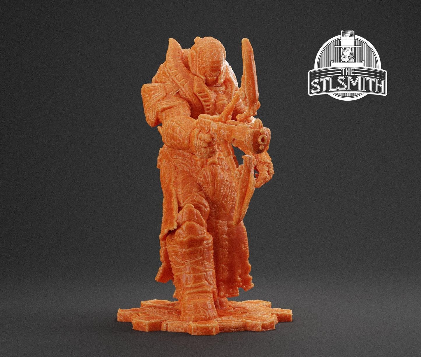 Gears Of War Theron Guard Sentinel Ot Miniature - TheSTLSmith - 3D Printed with high quality resin for Skirmish/D&D games